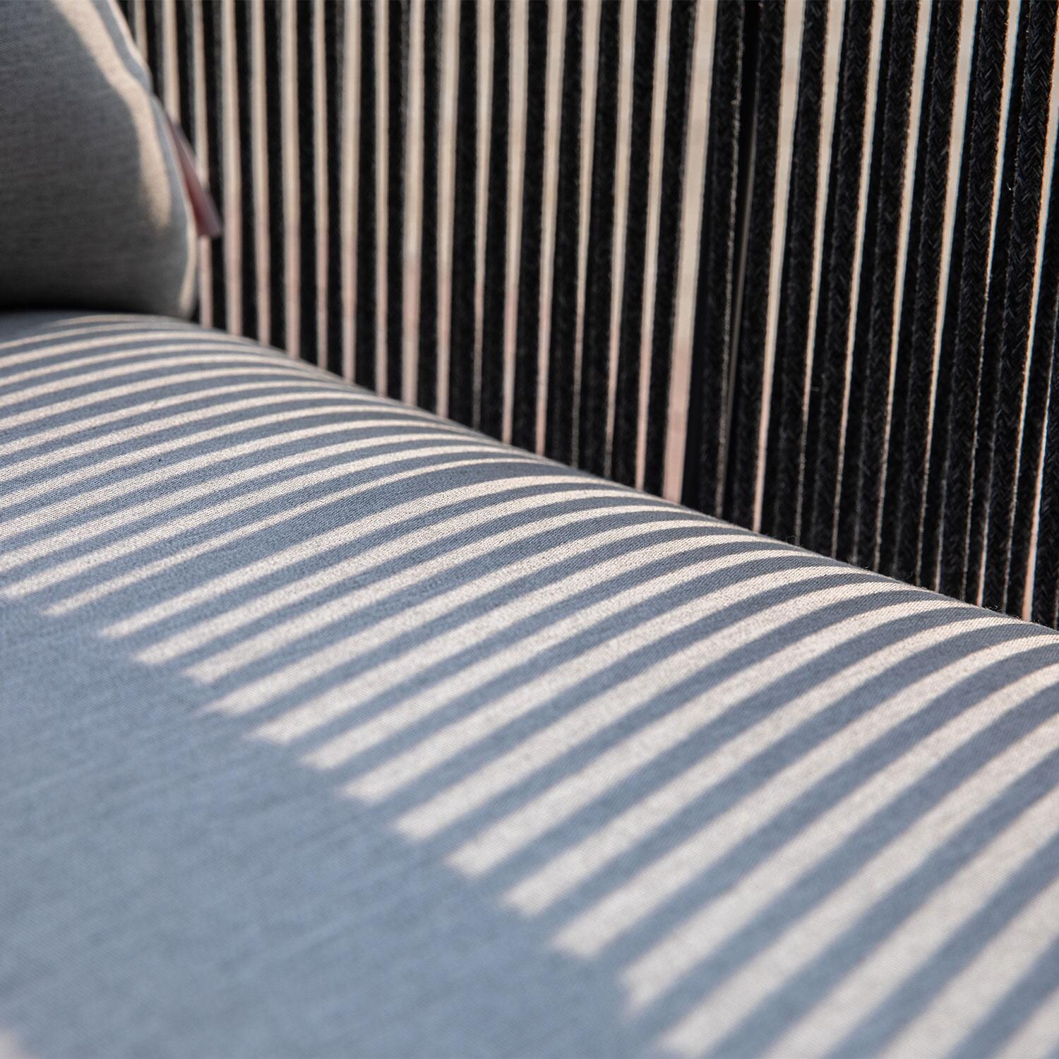 Elementi OS-2503S Capri Outdoor Aluminum Club Chair w/ Sunbrella Cushions - Cushion - Detail thumbnail