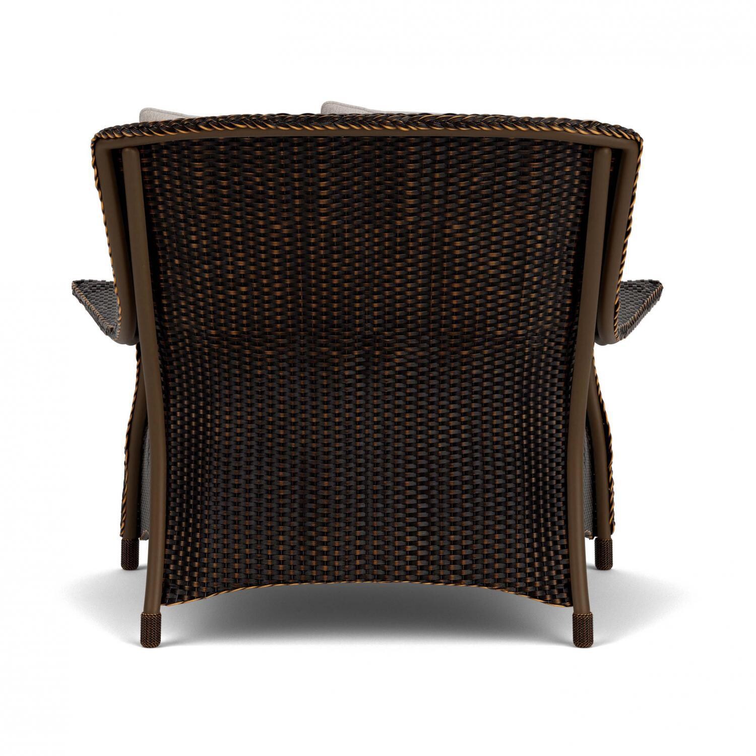 Lloyd Flanders Mandalay Chair and a Half in MInk Finish with Remy Cloud Fabric - Back thumbnail