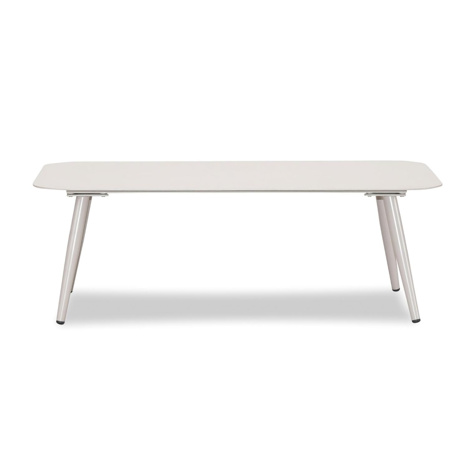 Midnight Cove 47 Inch Urban Stone Aluminum Coffee Table by Lakeview Outdoor Designs
