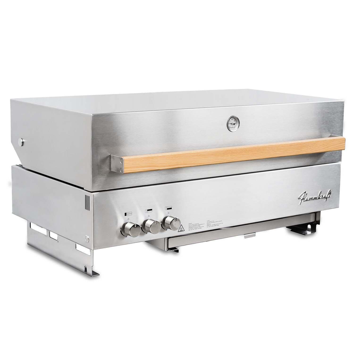 Flammkraft 1029546 Model D Built-In Propane Gas Grill - White Background thumbnail