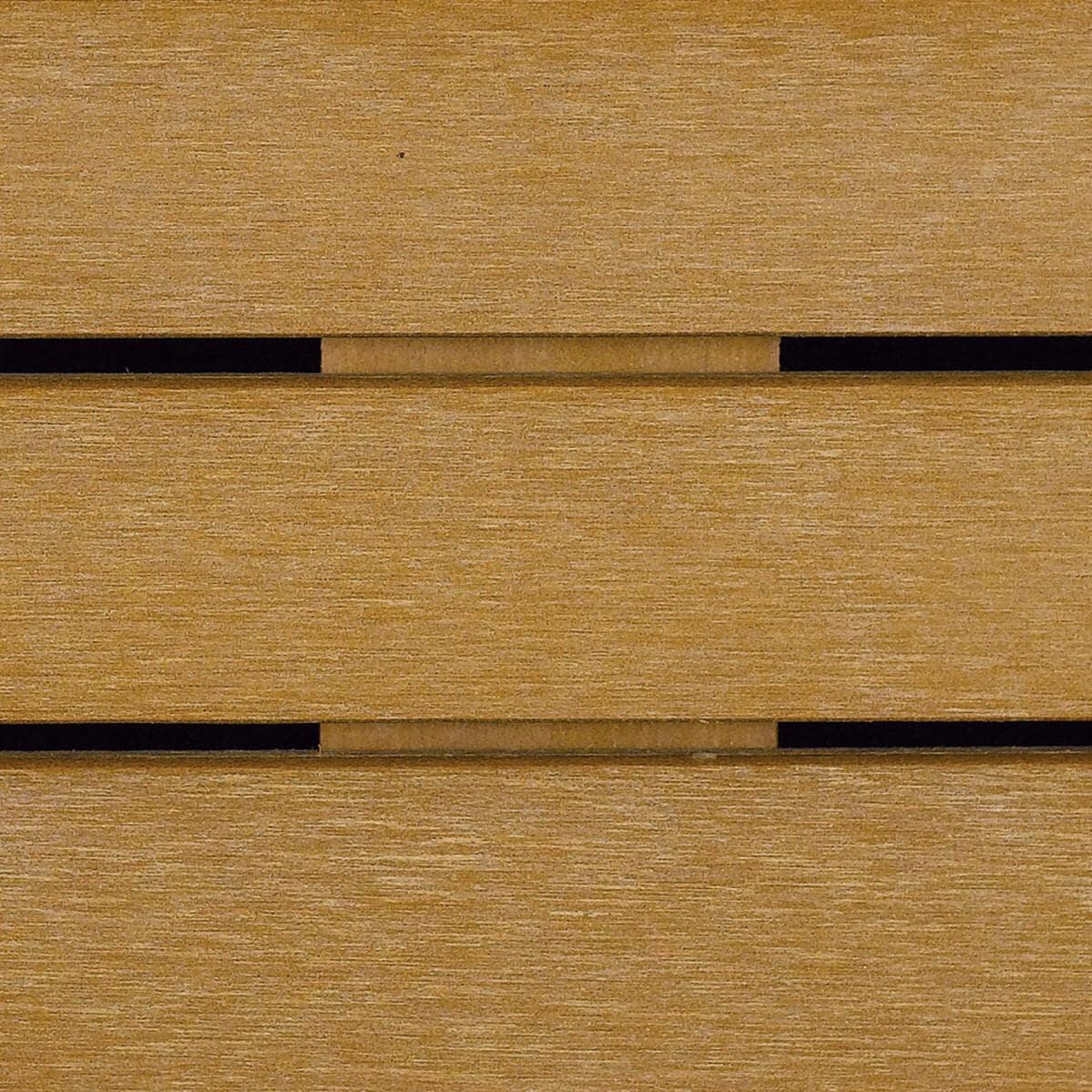 Oxford Garden Travira 40 Inch Carbon Aluminum Dining Table W/ Natural Tekwood Table Top - Natural Tekwood - Table Top Finish thumbnail