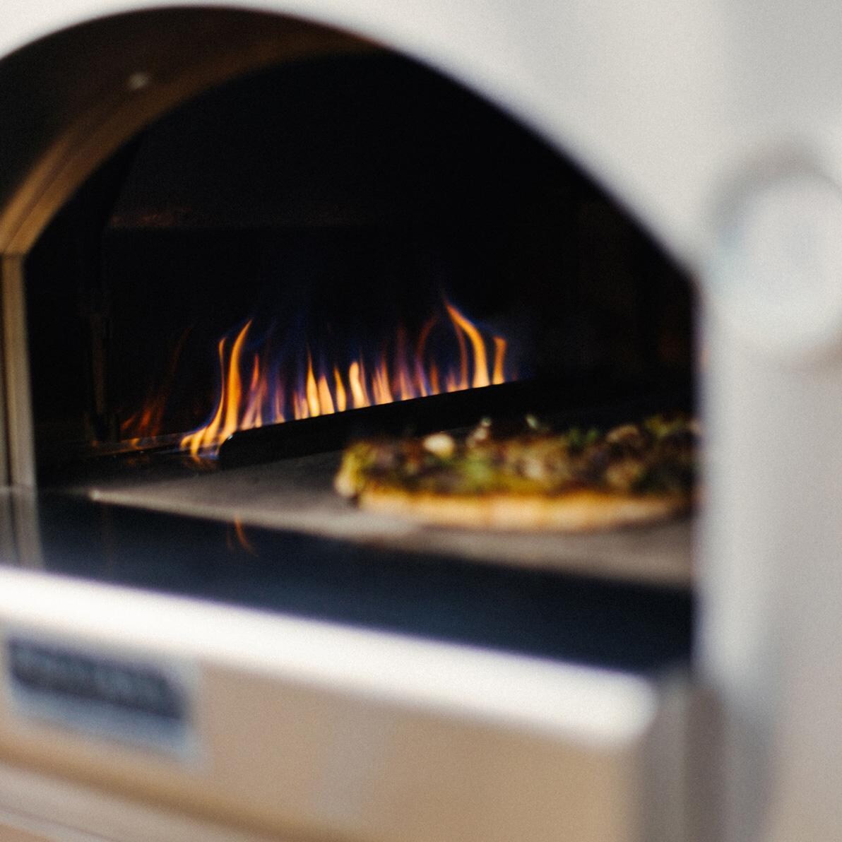 Fontana Forni FTNAP-H-S Napoli Hybrid Pizza Oven - Stainless Steel - Fire - Detail thumbnail