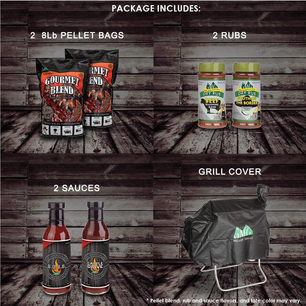 Green Mountain Grills Davy Crockett WiFi Controlled Portable Wood Pellet Grill - Bonus Package (Pellet blend, rub & sauce flavors, and tote color may vary) thumbnail