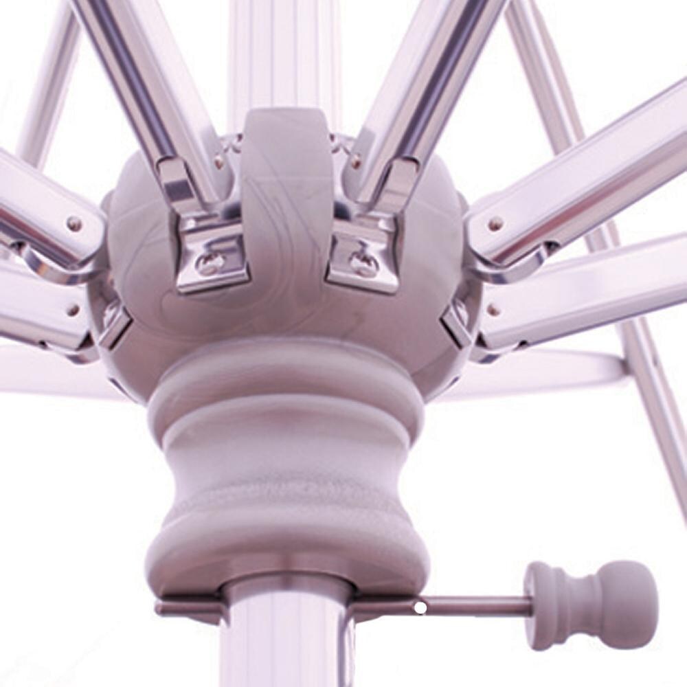 Galtech 9 Ft. Octagonal Patio Umbrella W/ Manual Lift - Hub Detail - Shown W/ Silver Finish thumbnail