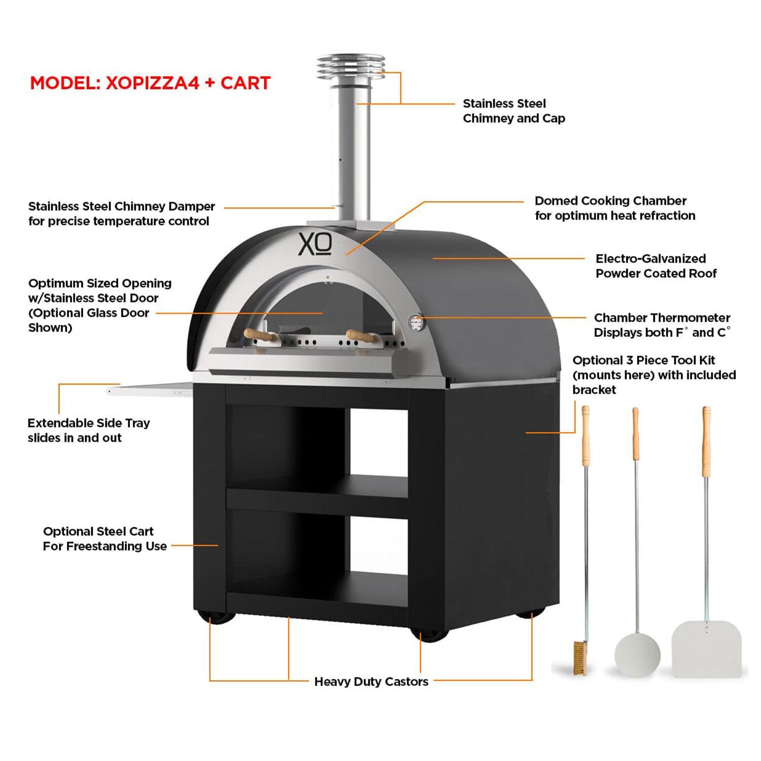 XO Appliance XOPIZZA4CART Pizza Oven Cart for XOPIZZA4   - Features - Detail thumbnail