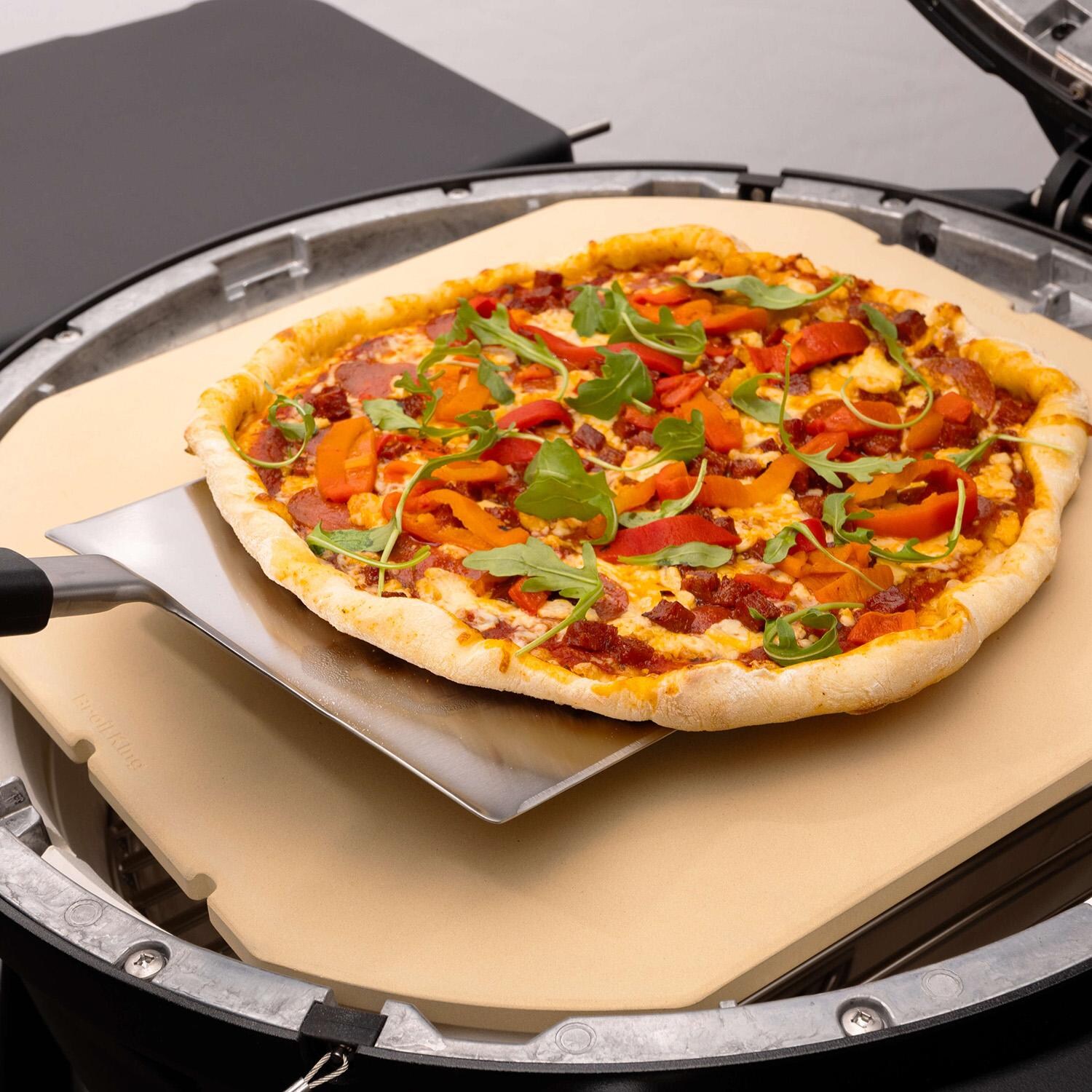 Broil King Baron/ Crown Pizza Stone - 69843 - Cooking Pizza - Lifestyle thumbnail