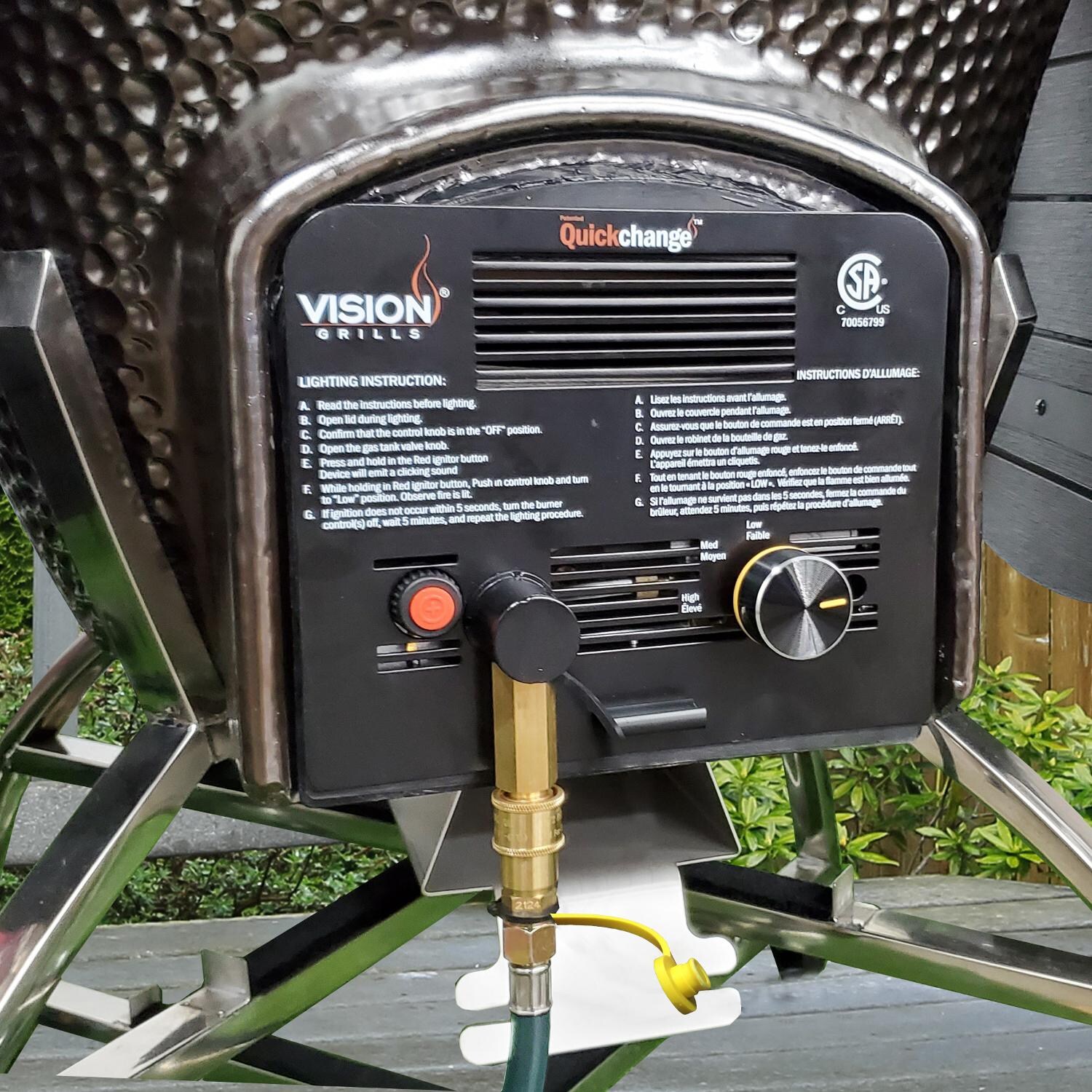 Vision VGK-GPAK-S1 Quickchange Propane Gas Conversion Insert - Installed thumbnail