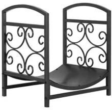 UniFlame Graphite Log Rack With Decorative Scrollwork - W-1991 image
