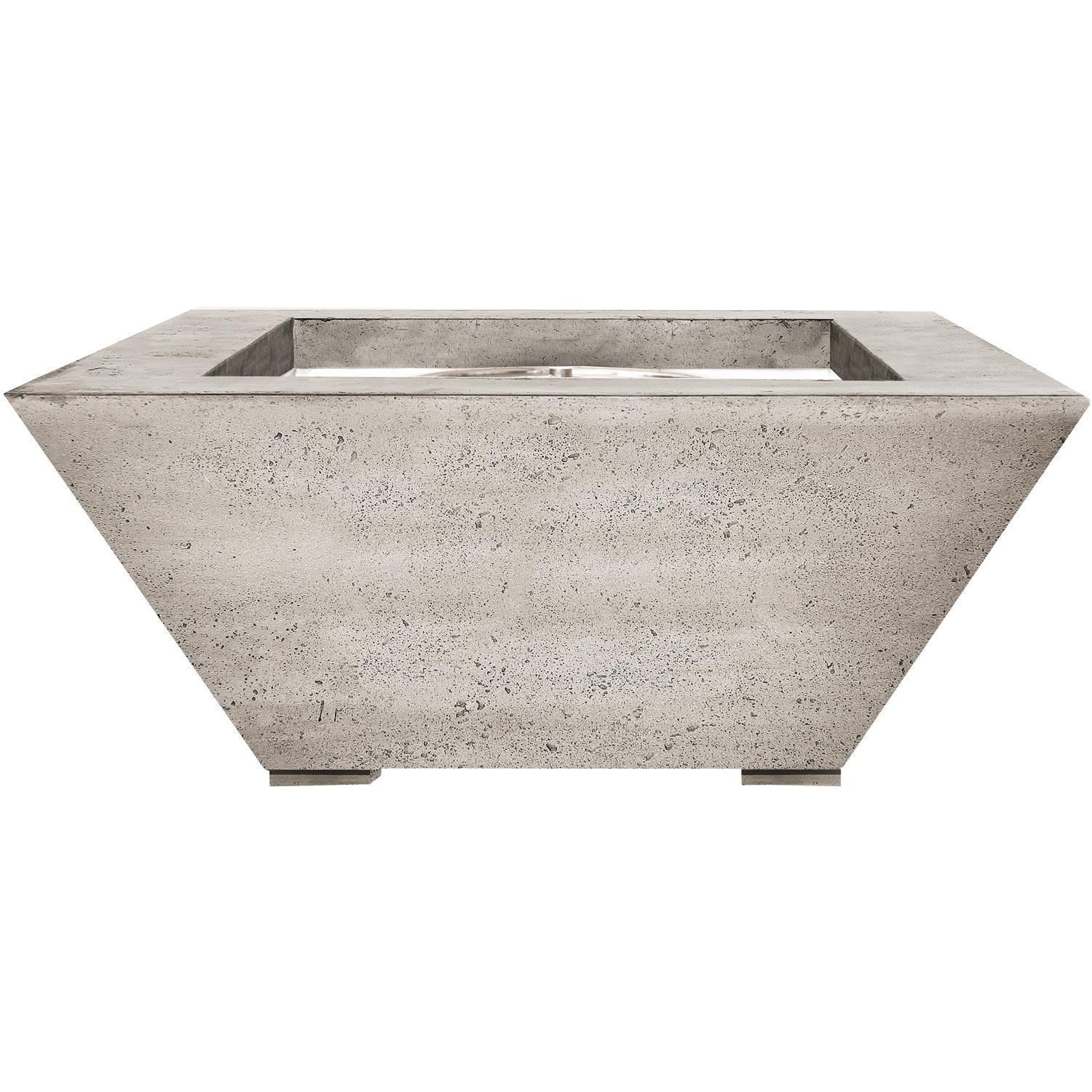 Lombard 42-in Square GFRC Natural Gas Fire Pit in Natural by Prism Hardscapes