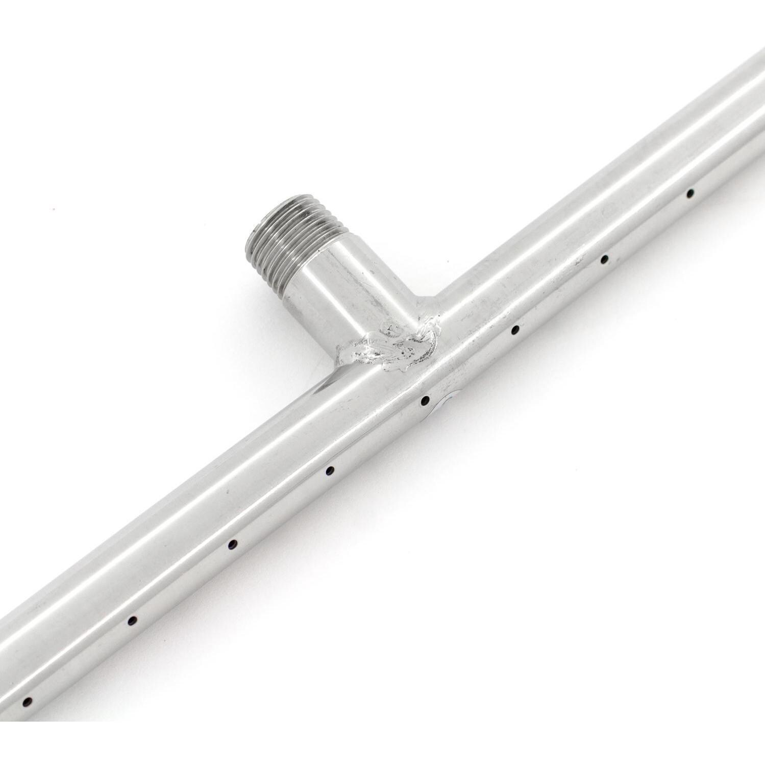  BBQGuys Signature Series 24-Inch Natural Gas T-Style Burner - Stainless Steel - Gas Connection thumbnail