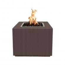 Top Fires by The Outdoor Plus Forma 30-Inch Natural Gas Fire Pit - Copper Vein Powder Coat Steel - Match Light
