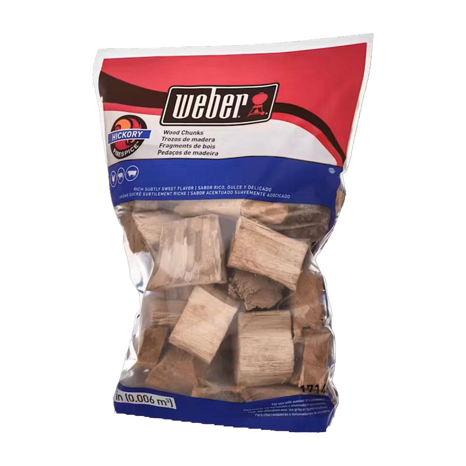 Weber 17148 Hickory Burning Wood Chunks