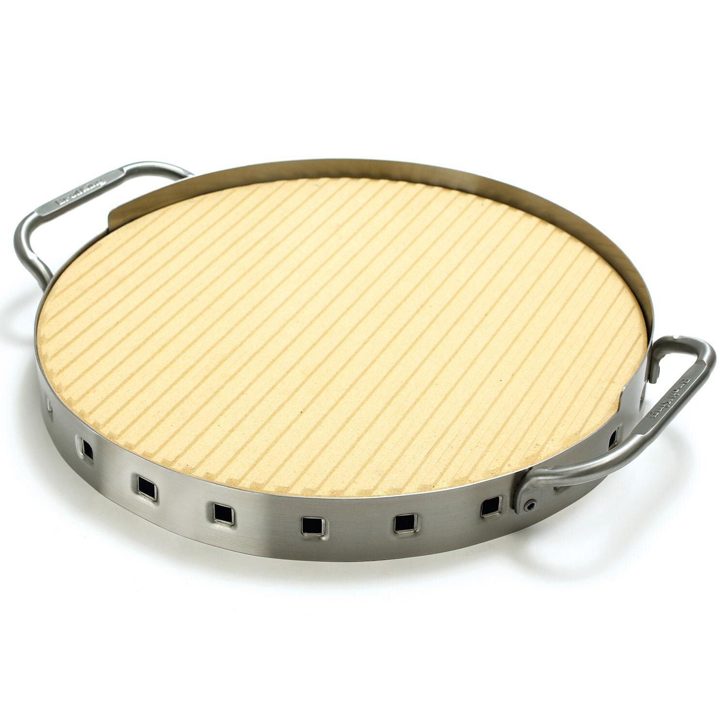 Broil King Pizza Stone Grill Set - Pizza Stone Clean & Ready For Use - White Background thumbnail