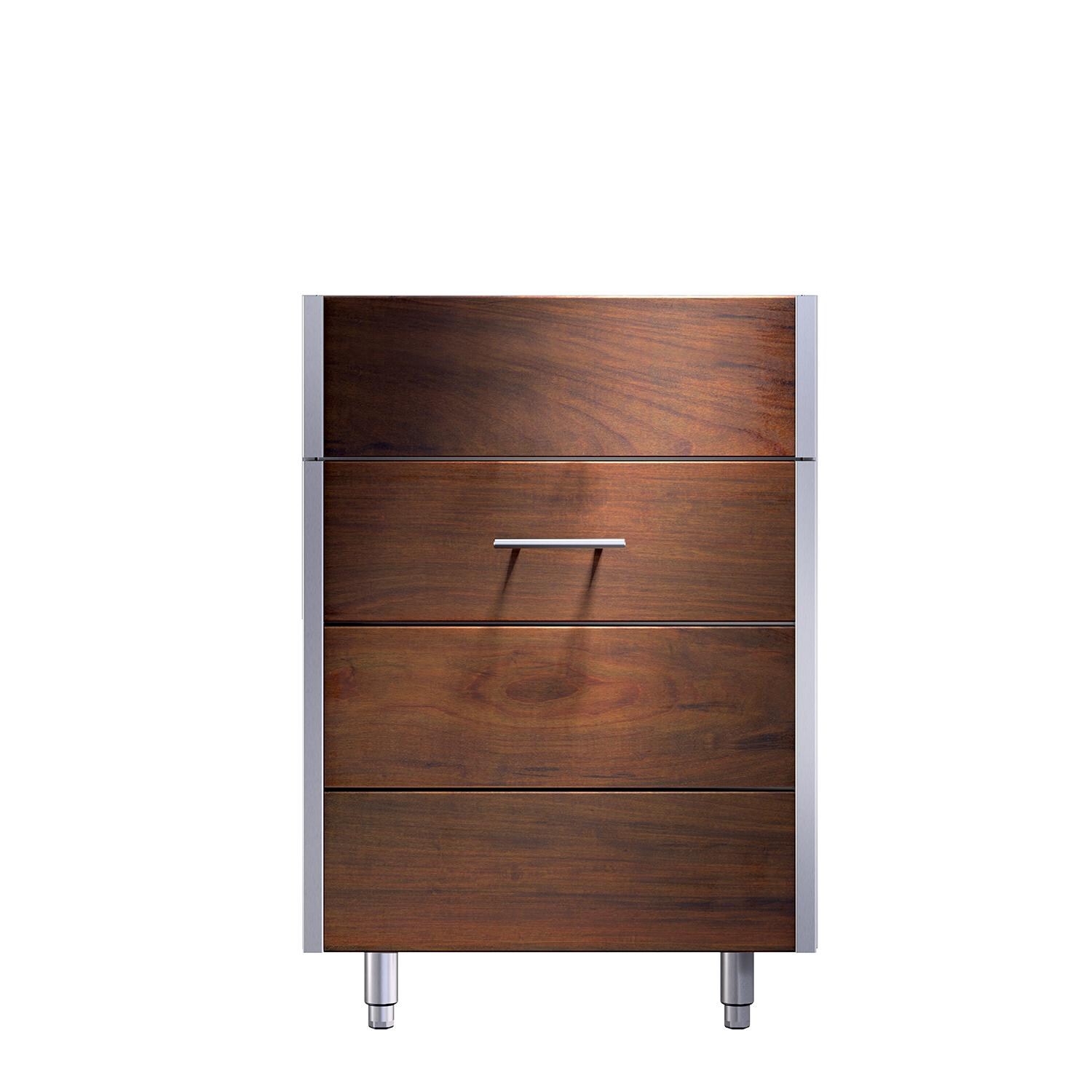 Kalamazoo KD-24-SNKR-IPE-S4 Arcadia 24 Inch Sink Cabinet - Right Hinge - Ipe Finish thumbnail