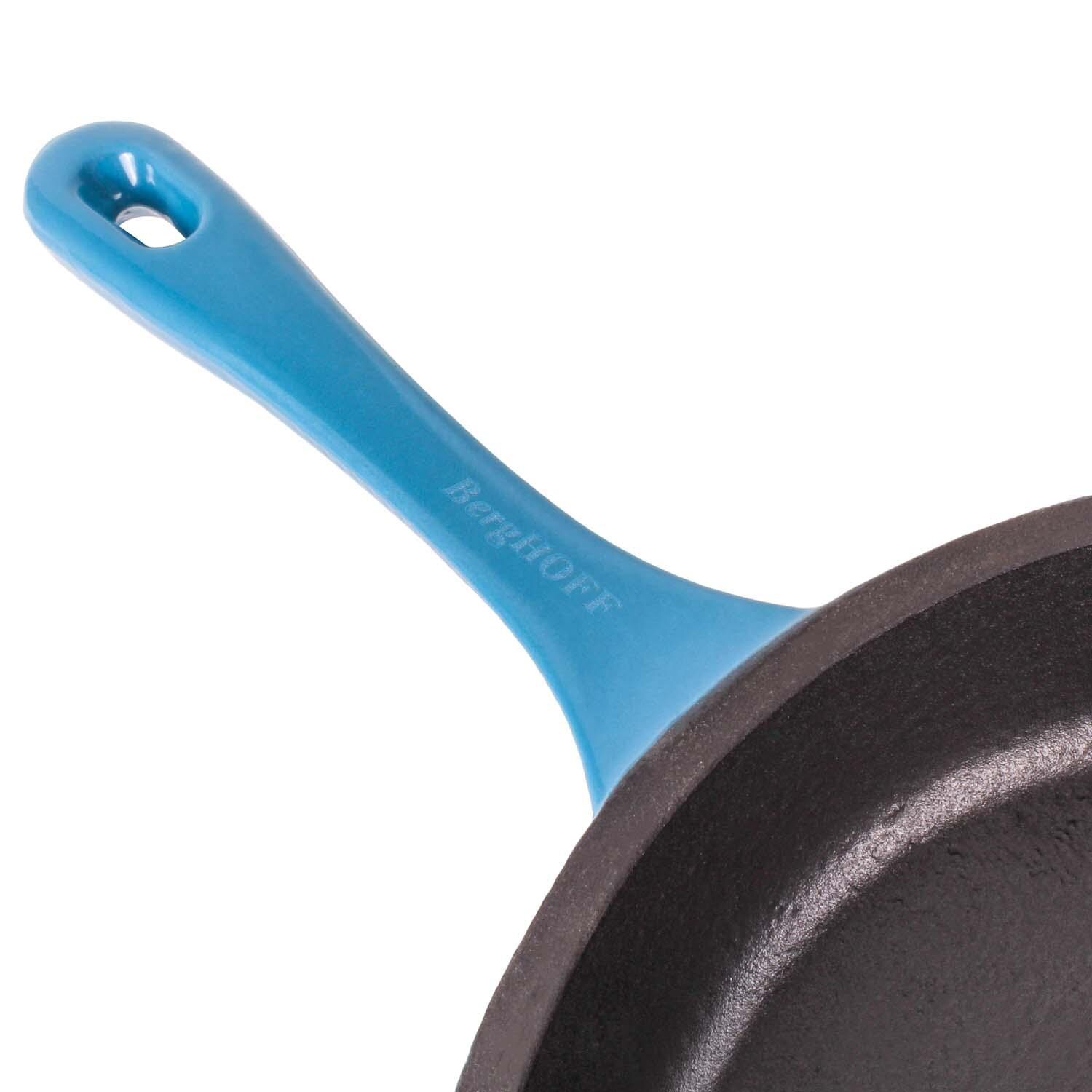 BergHOFF 10-in Neo Cast Iron Fry Pan - Blue - Handle - Detail thumbnail
