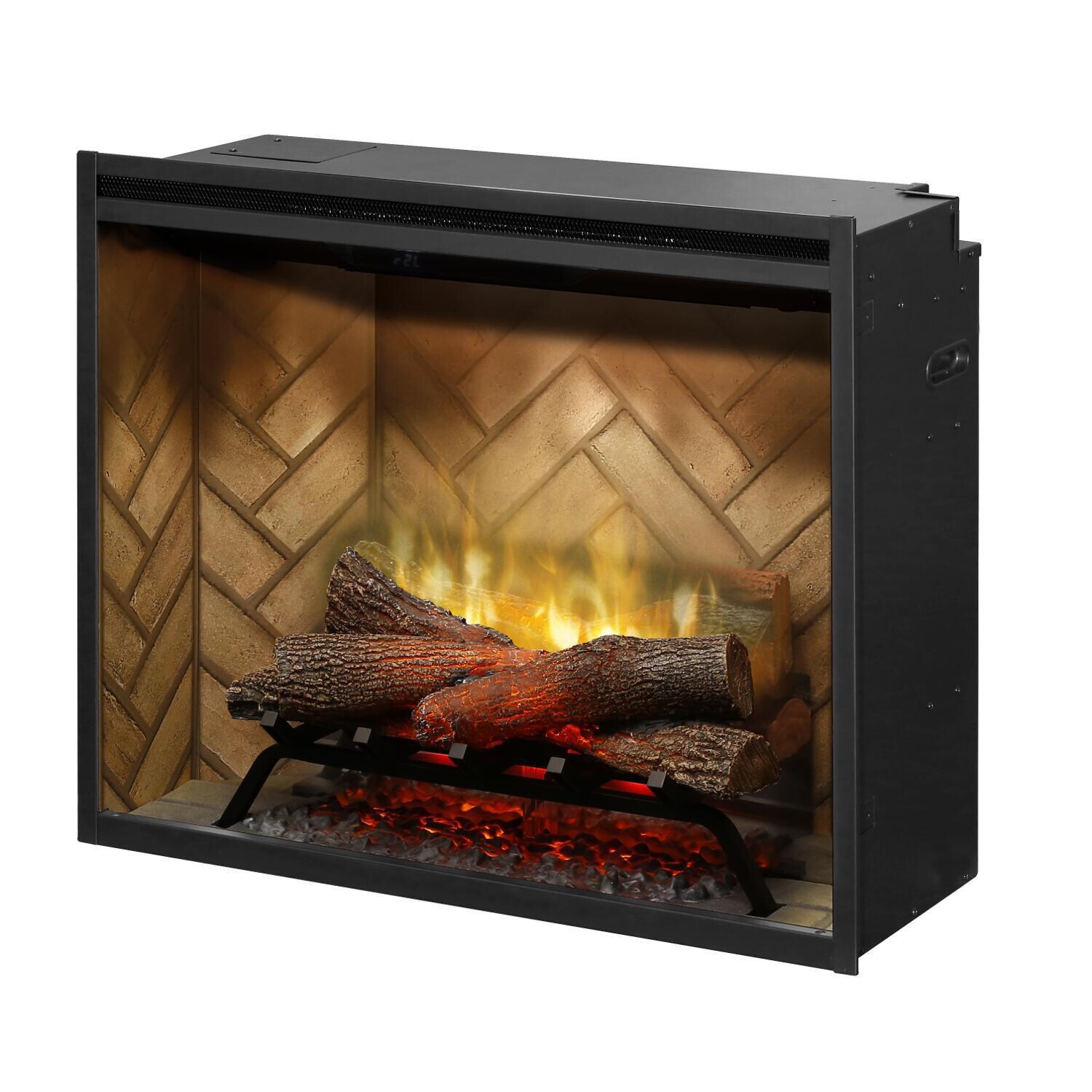 Dimplex - RBF30 - Revillusion 30-Inch Built-In Electric Firebox - Angle View - Red thumbnail
