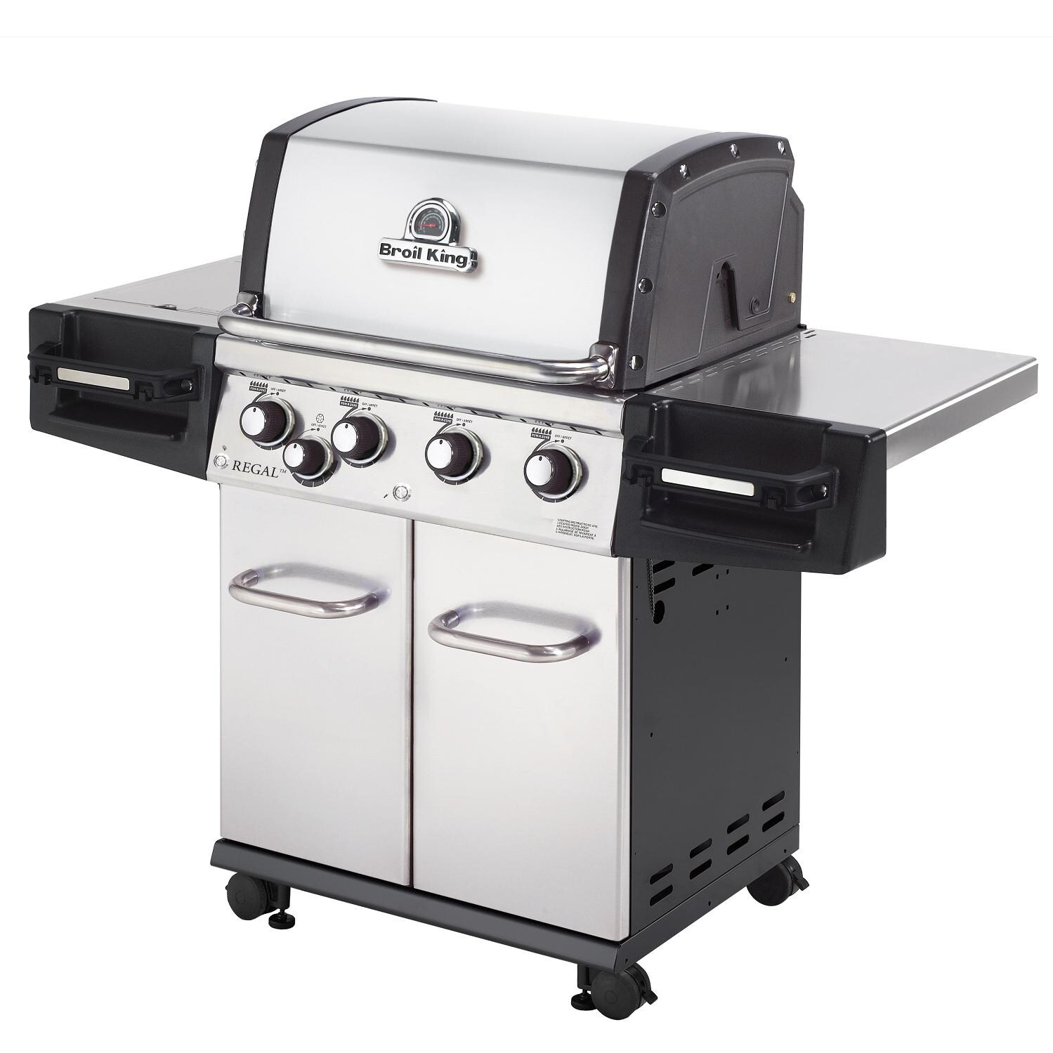 Broil King Regal S440 Pro 4-Burner Freestanding Gas Grill - Angled View thumbnail