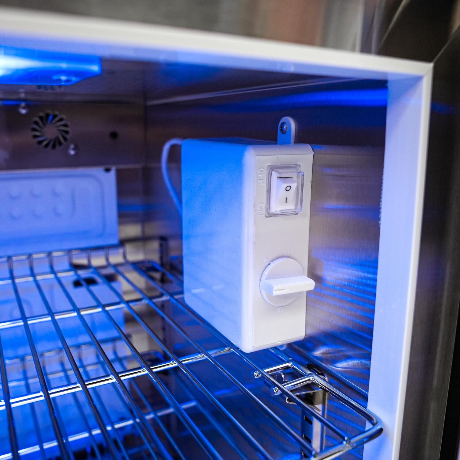 Mont Alpi MAi805-90BEV 805 Propane Island W/ 90 Degree Corner & Beverage Center - Fridge Control thumbnail