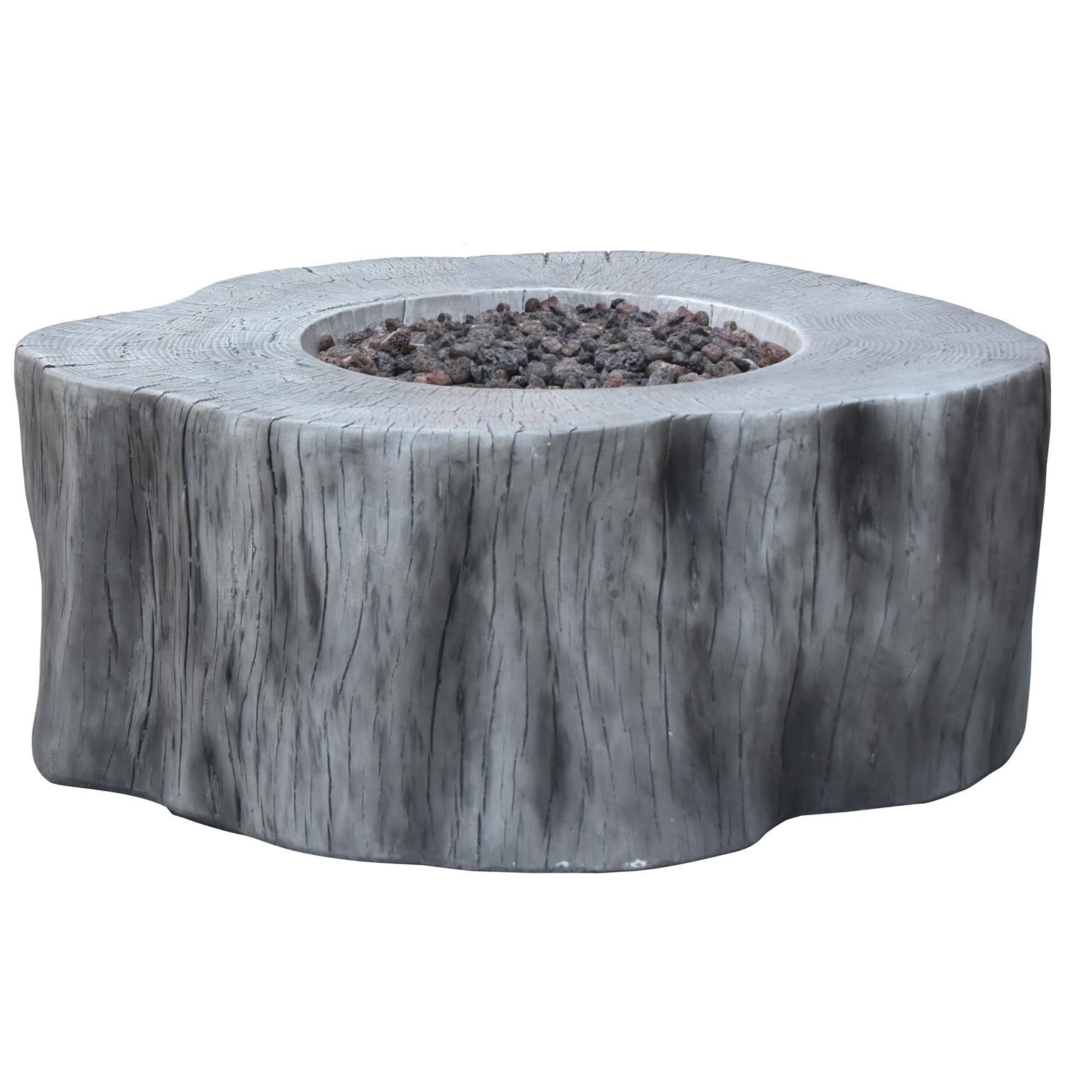 Lakeview Outdoor Designs SCOFG145CG-NG Camille Way 39-Inch Round Natural Gas Fire Pit Table - Front View thumbnail