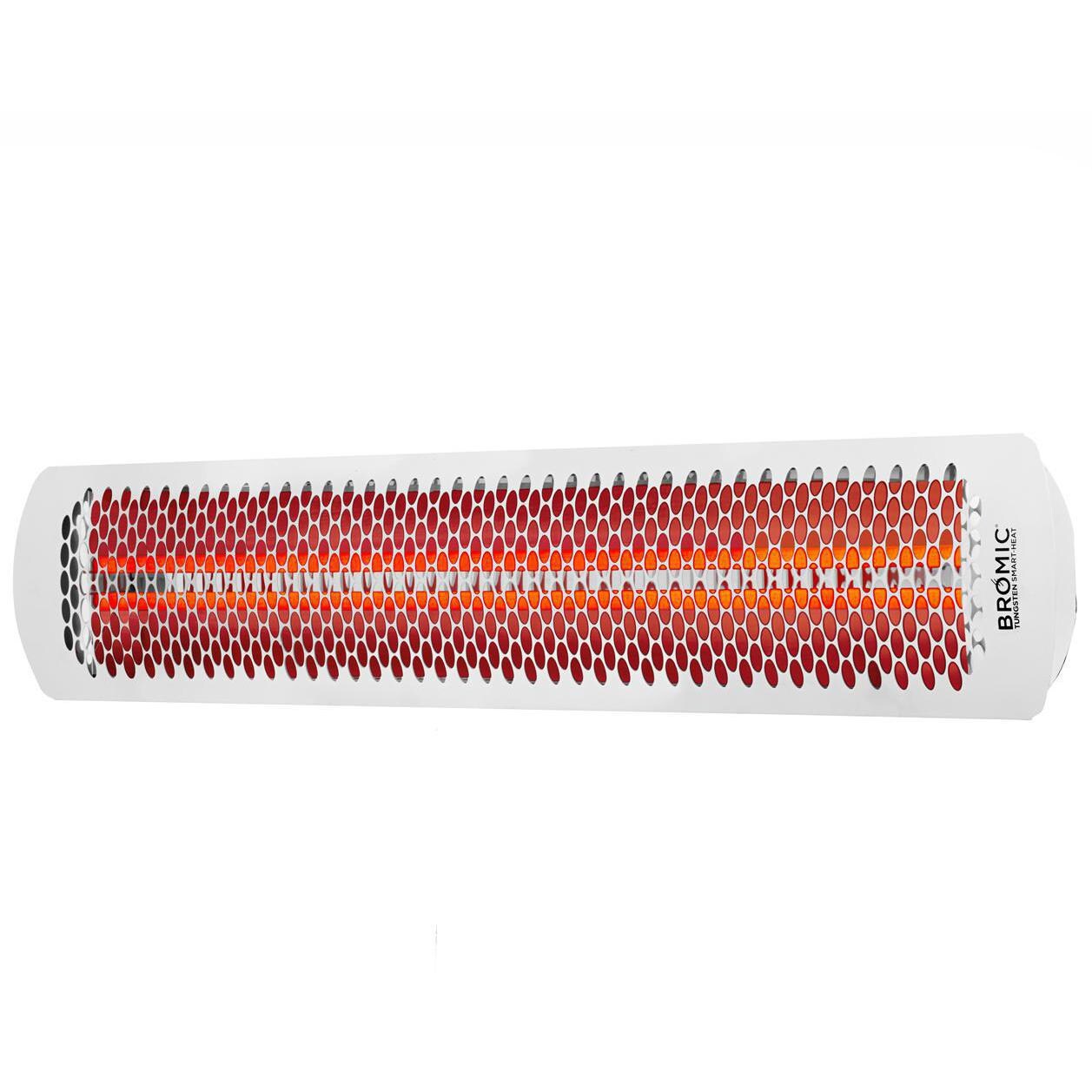 Bromic Heating BH0420045 Smart-Heat 56-Inch 6000W Dual Element 277V Electric Infrared Patio Heater - White thumbnail