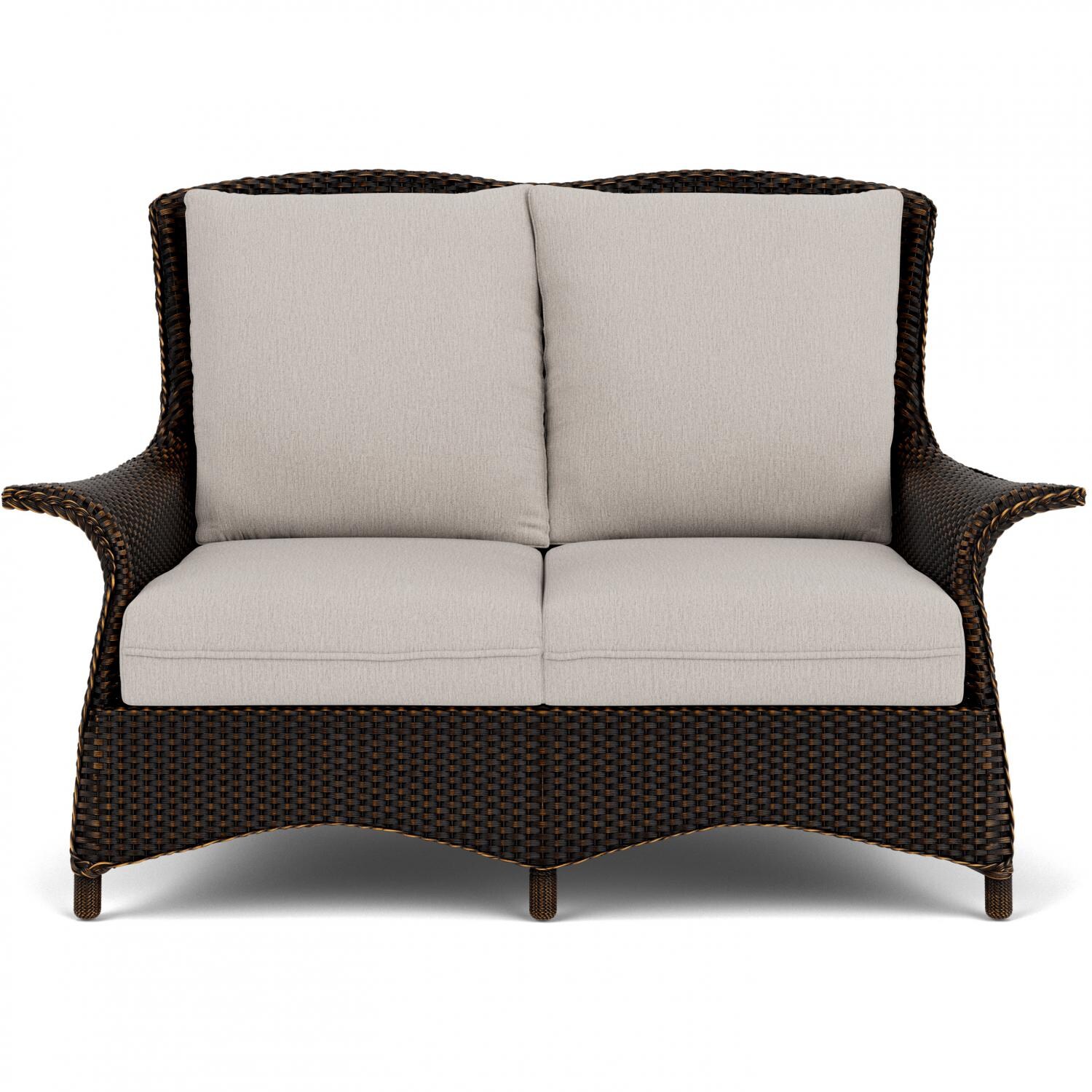 Lloyd Flanders Mandalay Loveseat in Mink Finish with Remy Cloud fabric thumbnail