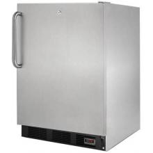 Summit 24-Inch 5.5 Cu. Ft. Commercial Rated Craft Beer Pub Cellar With Towel Bar Handle - Stainless Steel - FF7LBLPUBCSS image