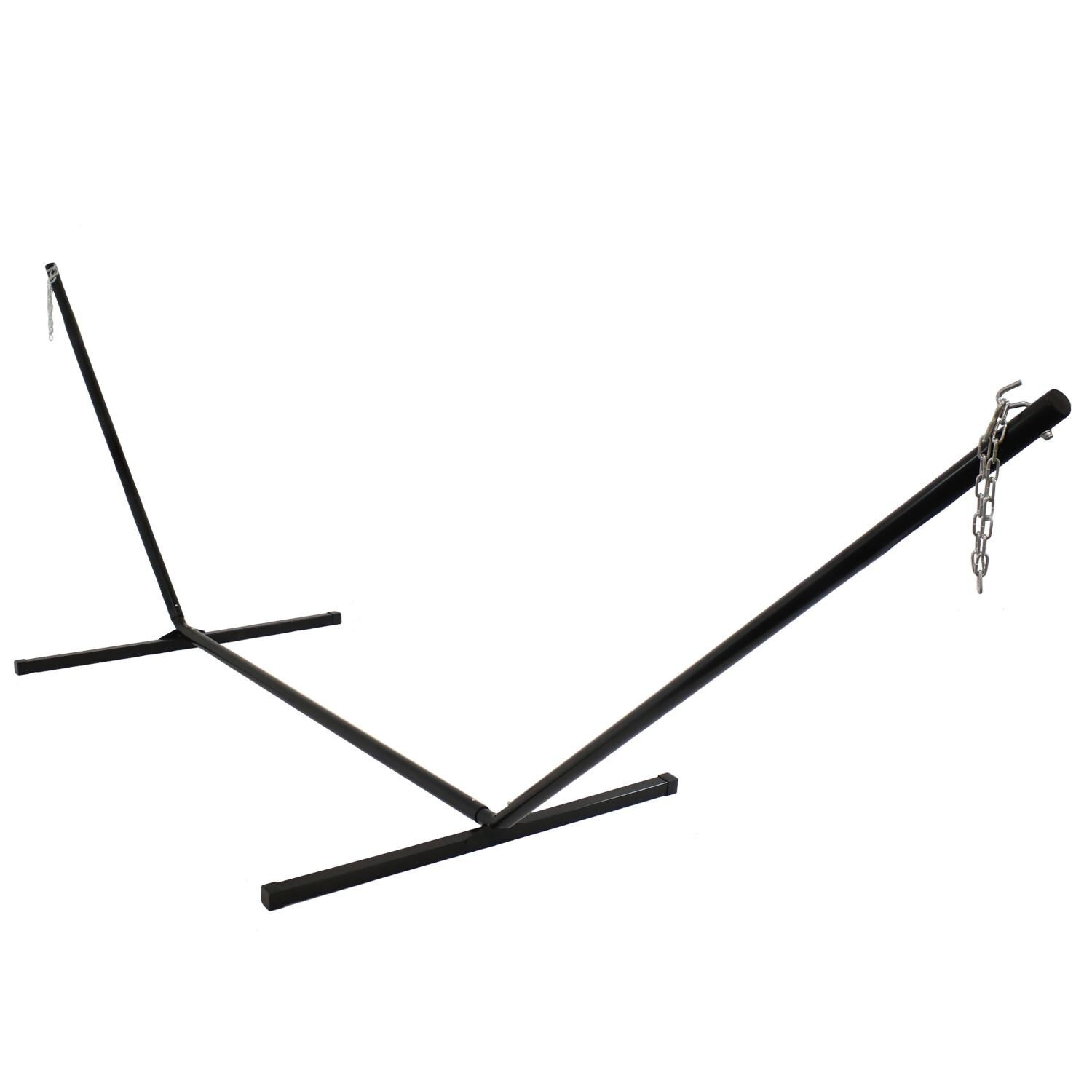 Sunnydaze Decor Heavy-Duty Steel Beam Hammock Stand - Black - HS15-BLACK image