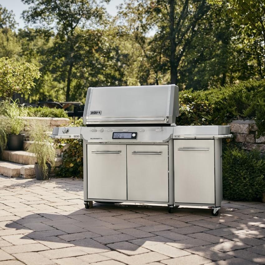 Weber 1500052 Summit Smart FS38X S Propane Grill - Stainless Steel - Lifestyle thumbnail