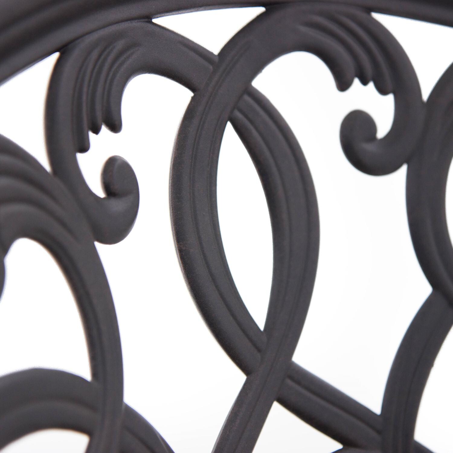 Darlee Elisabeth Cast Aluminum Patio Dining Chair W/ Cushion - Back Detail thumbnail