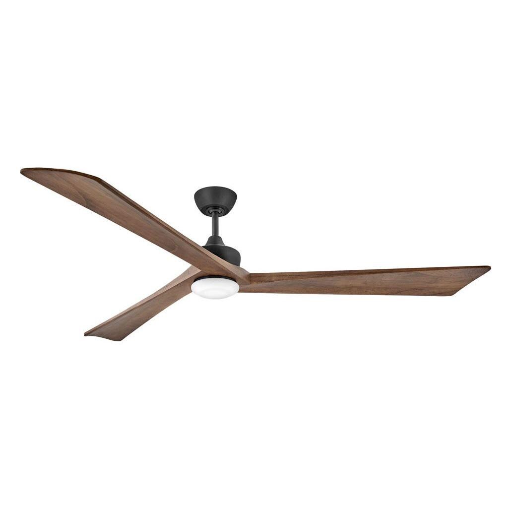Hinkley Lighting Sculpt 80 Inch Indoor / Outdoor Ceiling Fan W/ LED Lighting - Matte Black - 903680FMB-LDD