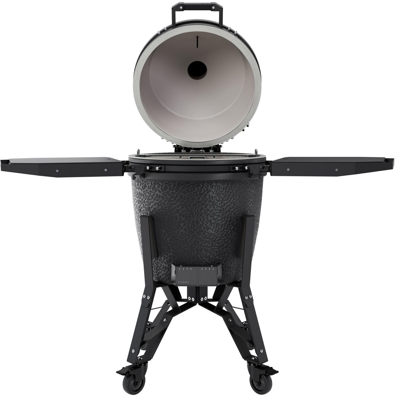 BSTRD.PRO BP301G-USA Large Complete Kamado Grill in Graphite - Open - White Background thumbnail