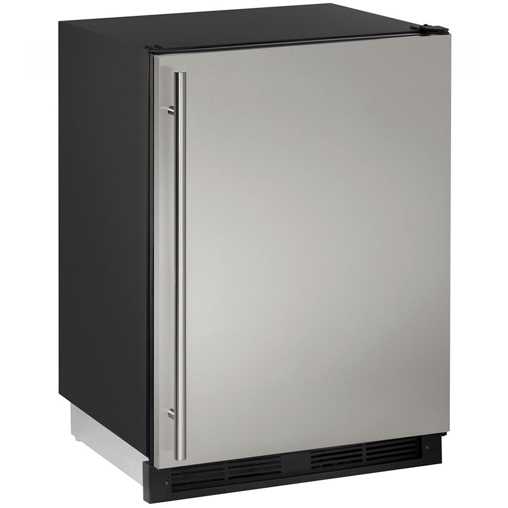 U-Line 1000 Series 24-Inch 5.7 Cu. Ft. Built-In Compact Refrigerator / Freezer - Stainless Steel - U-1224RFS-00B