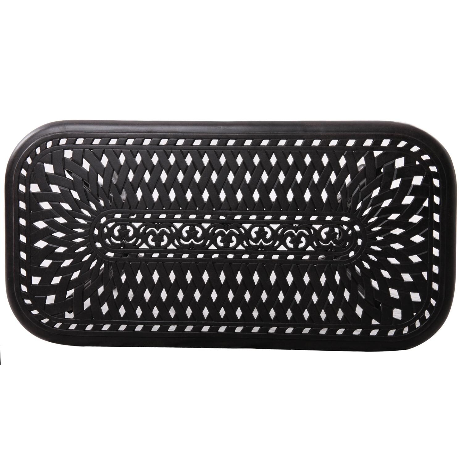 Darlee 201658-6PC-60AB Madison Cast Aluminum 42 X 21 Inch Rectangular Coffee Table - Coffee Table thumbnail