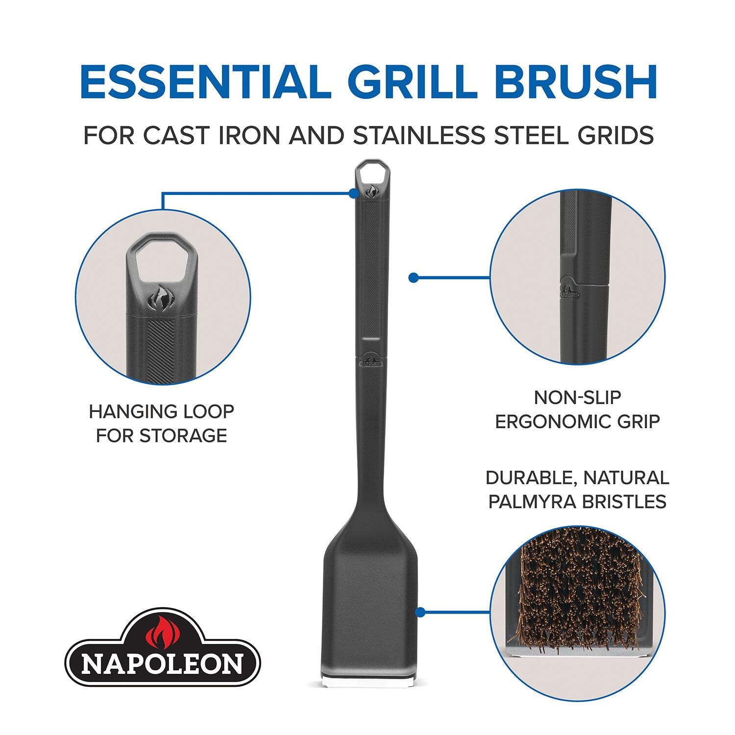 Napoleon GABR001 Grill Brush w/ Palmyra Bristles - Features - Detail thumbnail