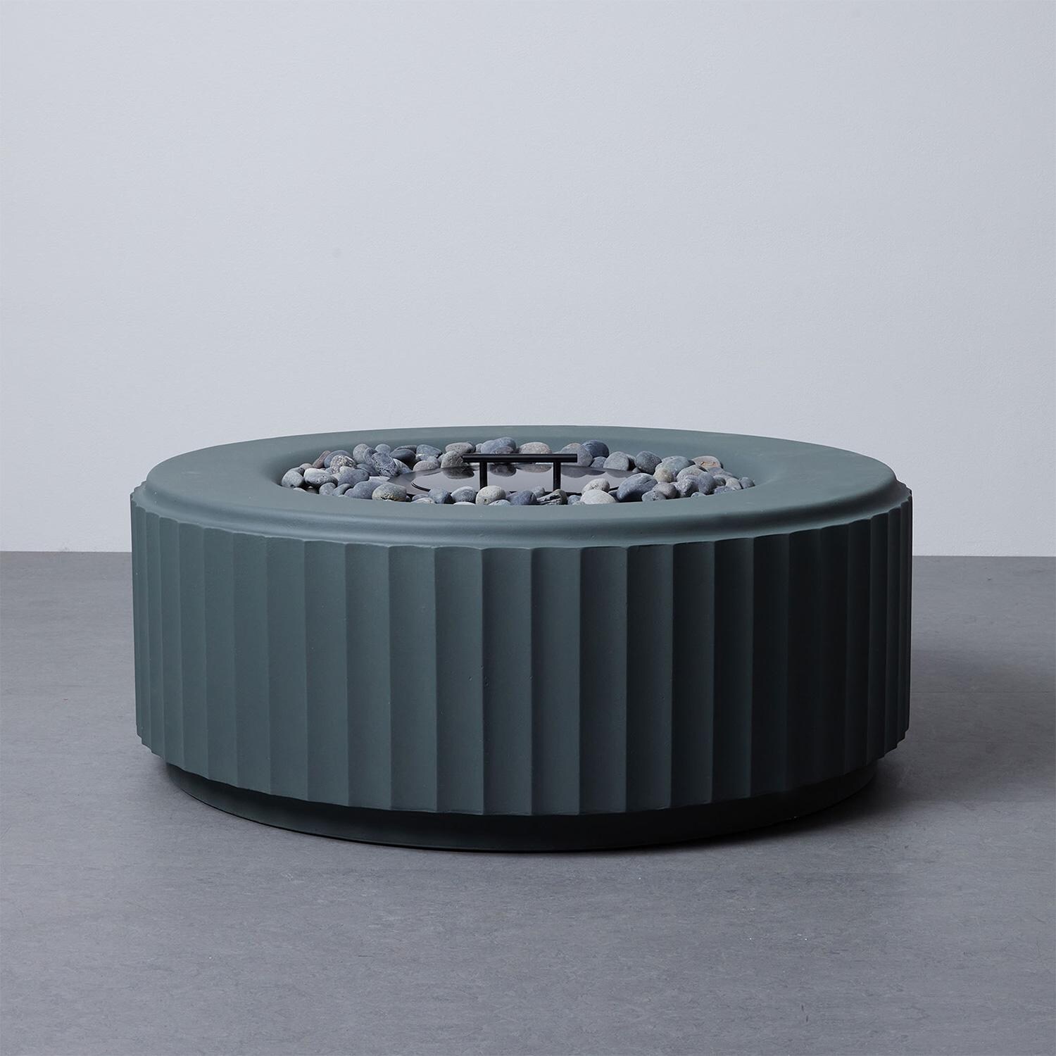 TerraFlame Amani Fluted Fire Pit - Comex Green - Detail thumbnail