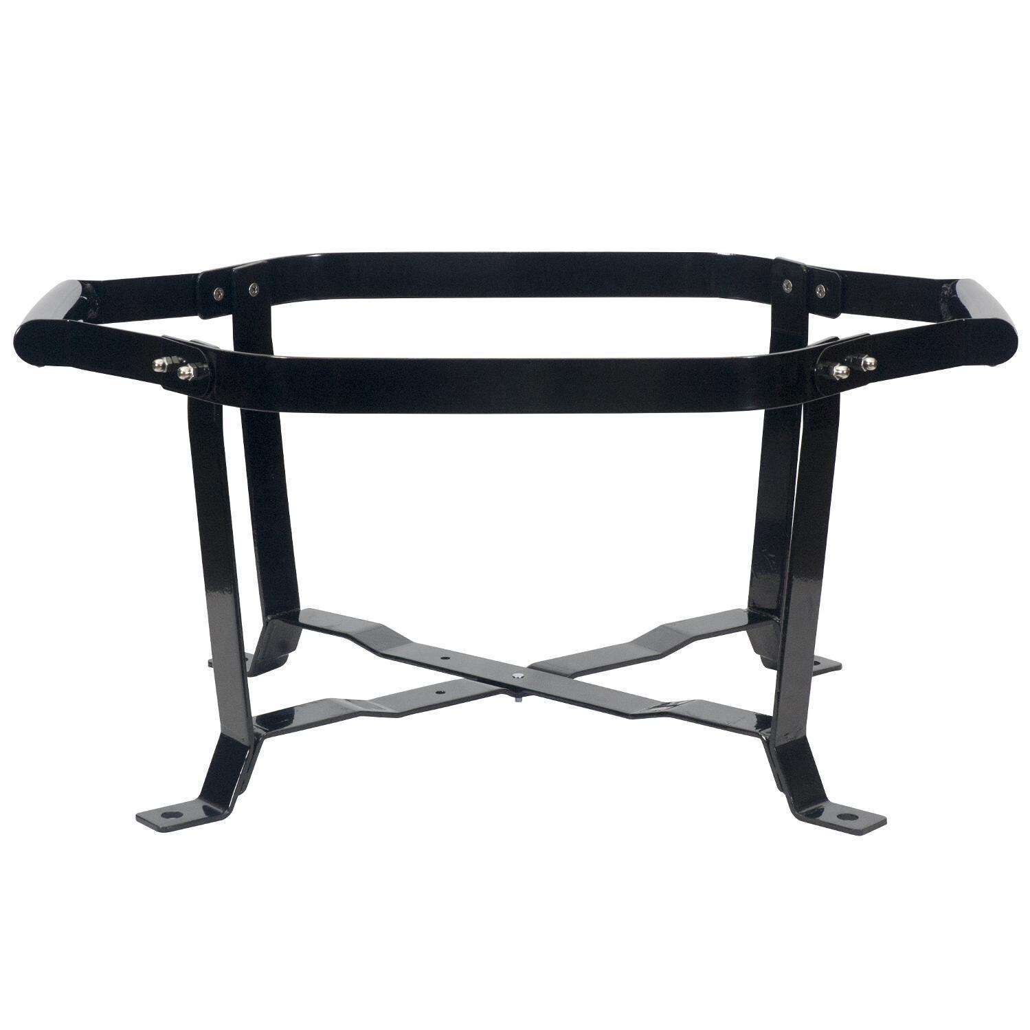 Primo PGCJRH Oval Junior 200 Ceramic Kamado Grill On GO Portable Carrier With Stainless Steel Grates - GO Portable Carrier - White Background thumbnail