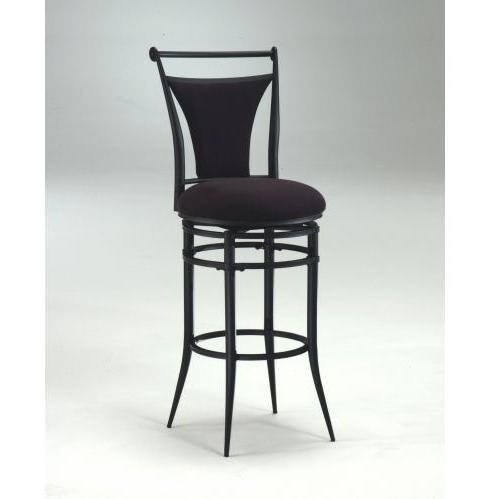 Hillsdale Cierra 30 Inch Swivel Bar Stool - Black/Black