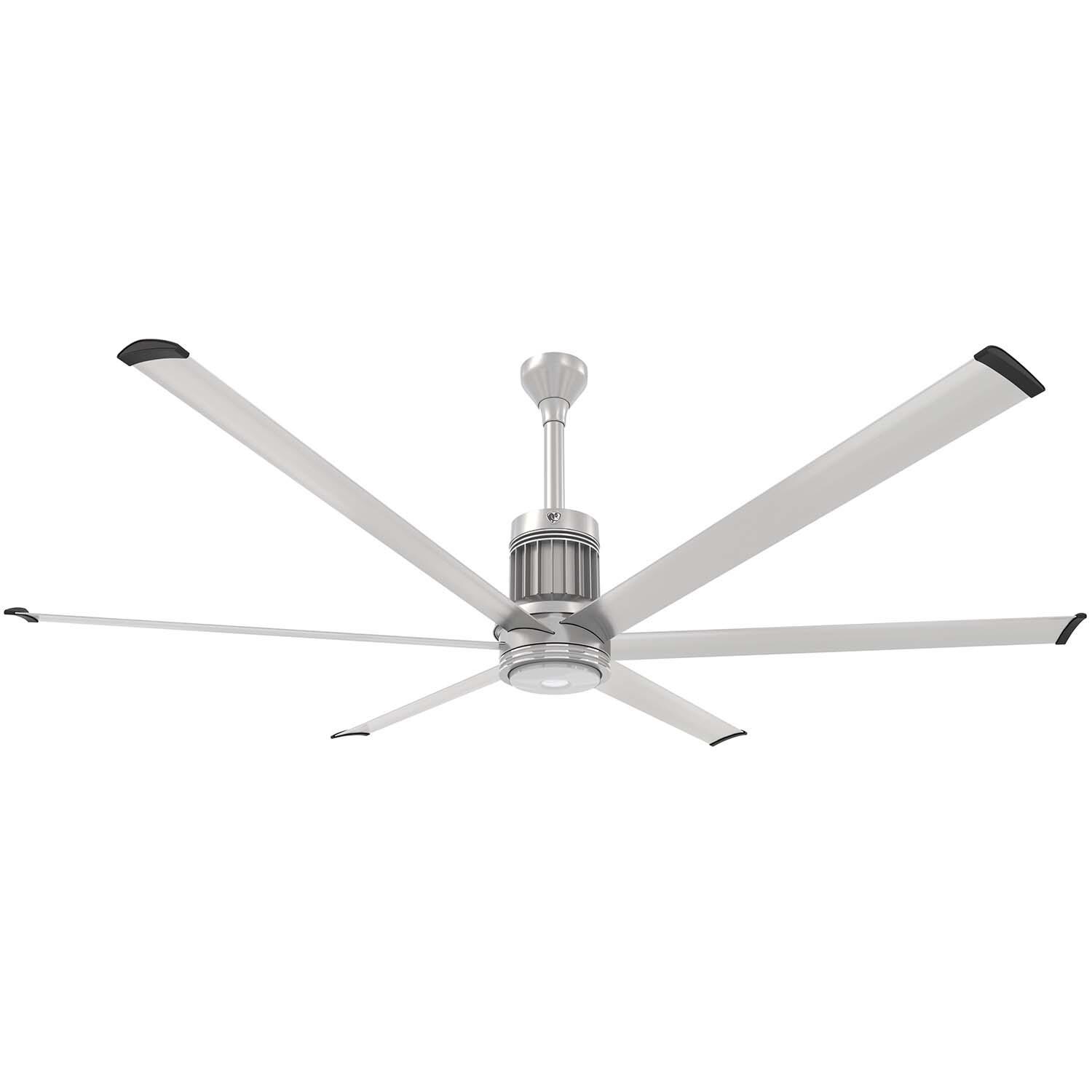 Big Ass Fans MK-I61-071906A727I12 84-Inch i6 Ceiling Fan Universal Mount W/12-Inch Ext Tube Brushed Silver - With Light (Sold Separately) thumbnail