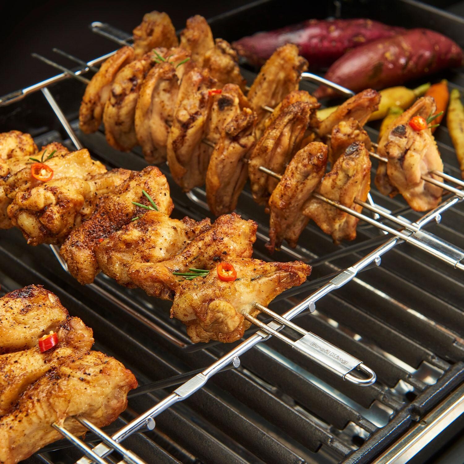 Broil King 64233 Multi Rack Skewer Kit - Chicken - Lifestyle thumbnail