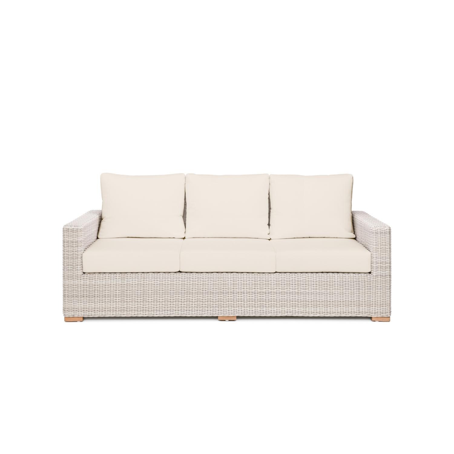 Oyster Bay Sofa in Sand By Teak + Table