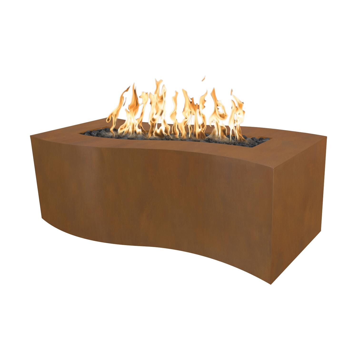 Billow Wavy Corten Steel Fire Pit thumbnail