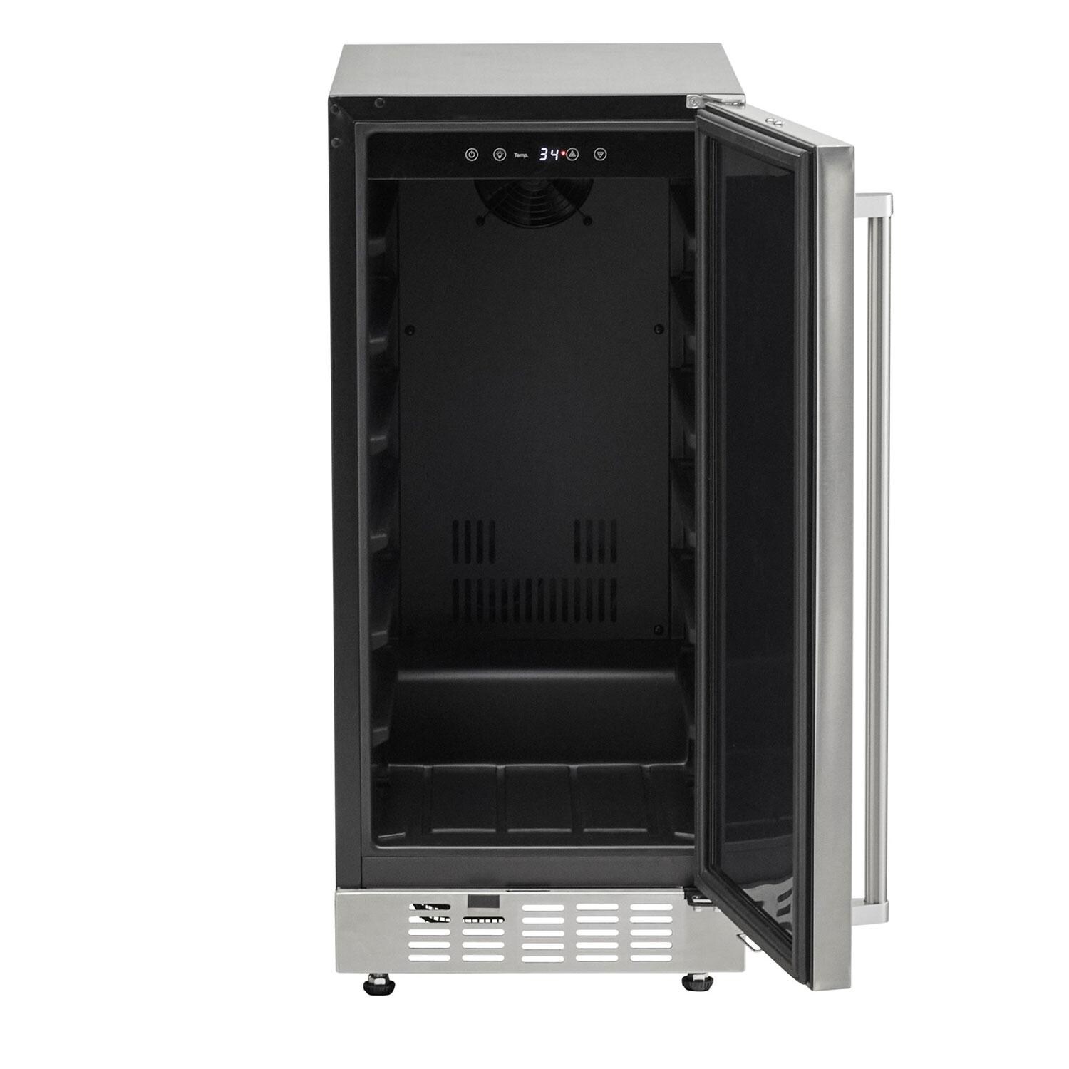 Coyote Outdoor Living C115R-S 15 Inch Built-In Refrigerator - Open - White Background thumbnail