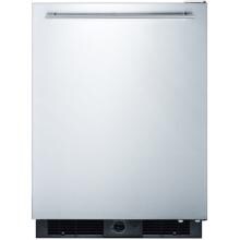 Summit 24-Inch 5.7 Cu. Ft. Freestanding Compact Refrigerator - Stainless Steel / Black Cabinet - FF590SSHH image