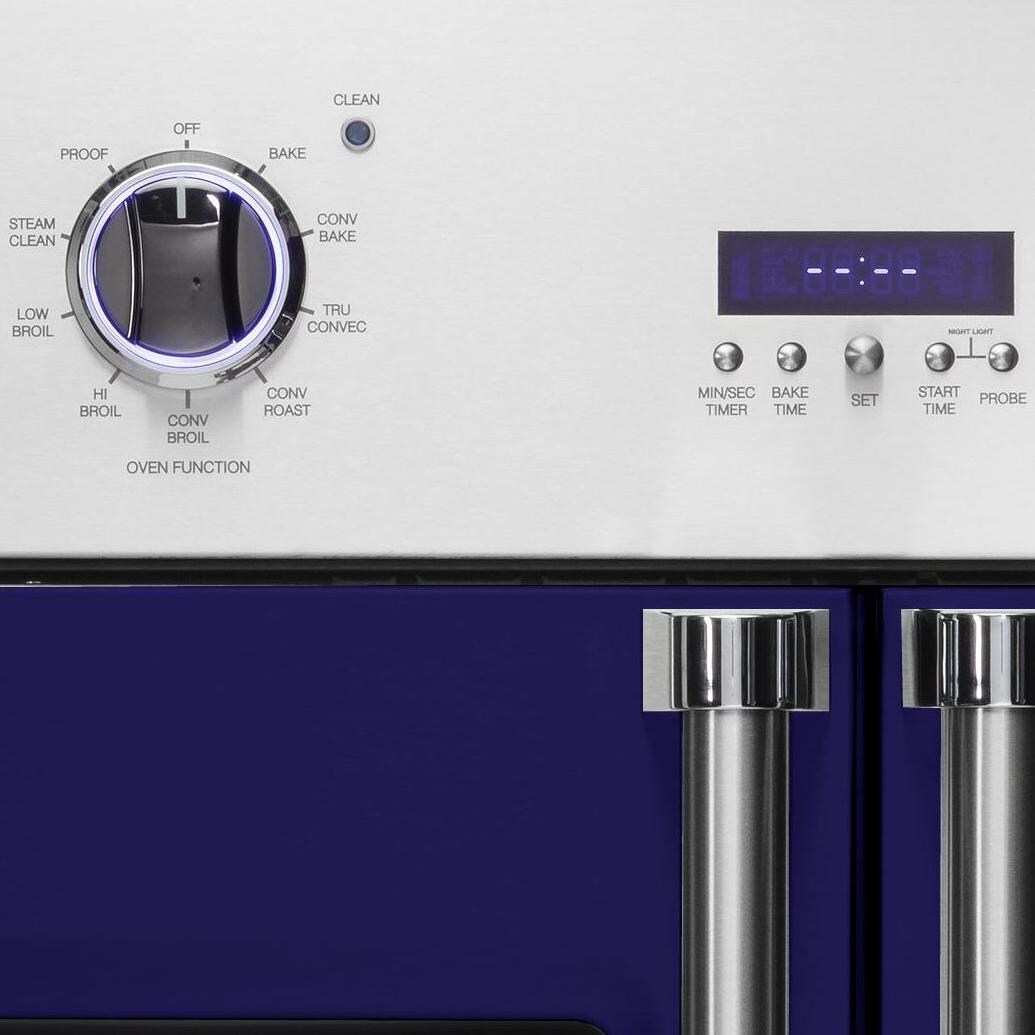 Viking Professional 7 Series 30-Inch Built-In French Door Convection Electric Oven - Close-up of Controls thumbnail