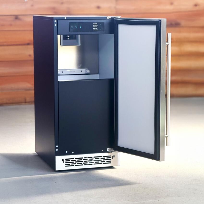 RCS REFR3A Outdoor Nugget Icemaker - Open - Lifestyle thumbnail