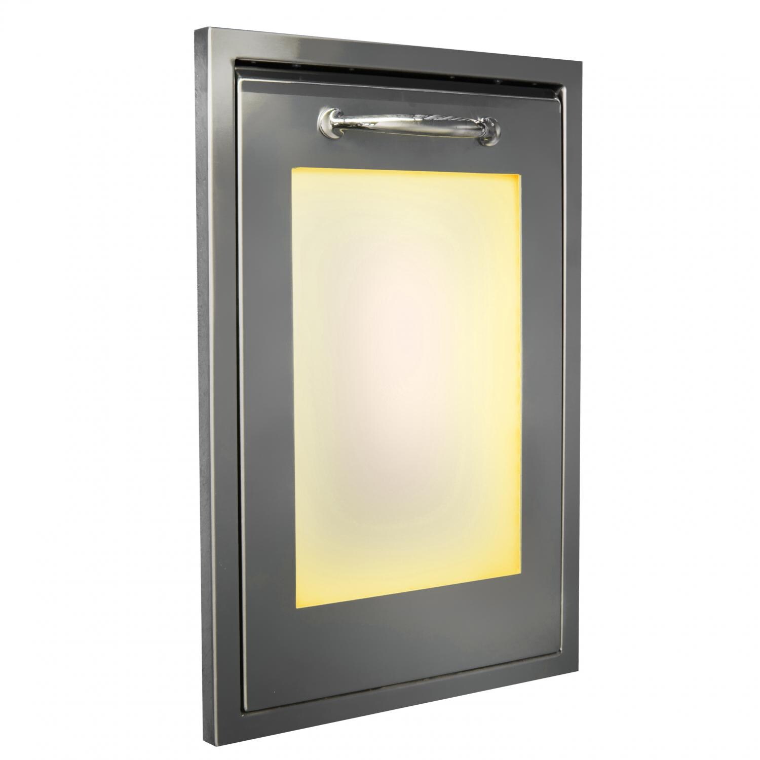 Luxor Illuminated LED 14-Inch Pull-Out Trash Drawer - Yellow Light thumbnail