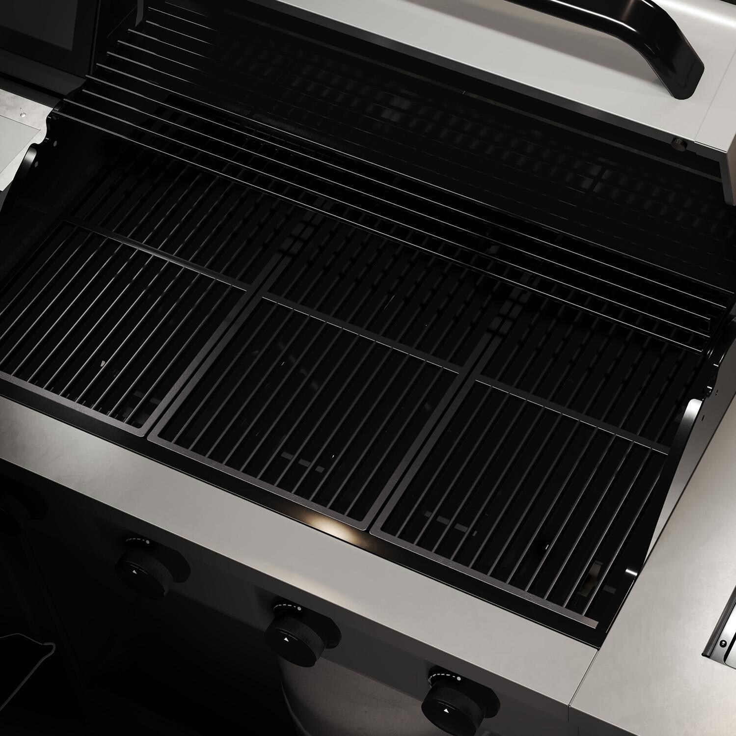 TYTUS Fresno Series Gunmetal Gray & Graphite Stone Natural Gas Grill Island (Ships Propane w/ Conversion Kit) - Grates - Detail thumbnail