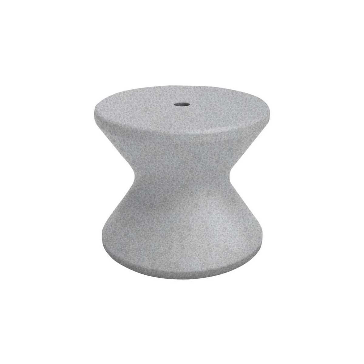 Ledge Lounger Signature Side Table W/Umbrella Hole - Granite Grey - White Background thumbnail