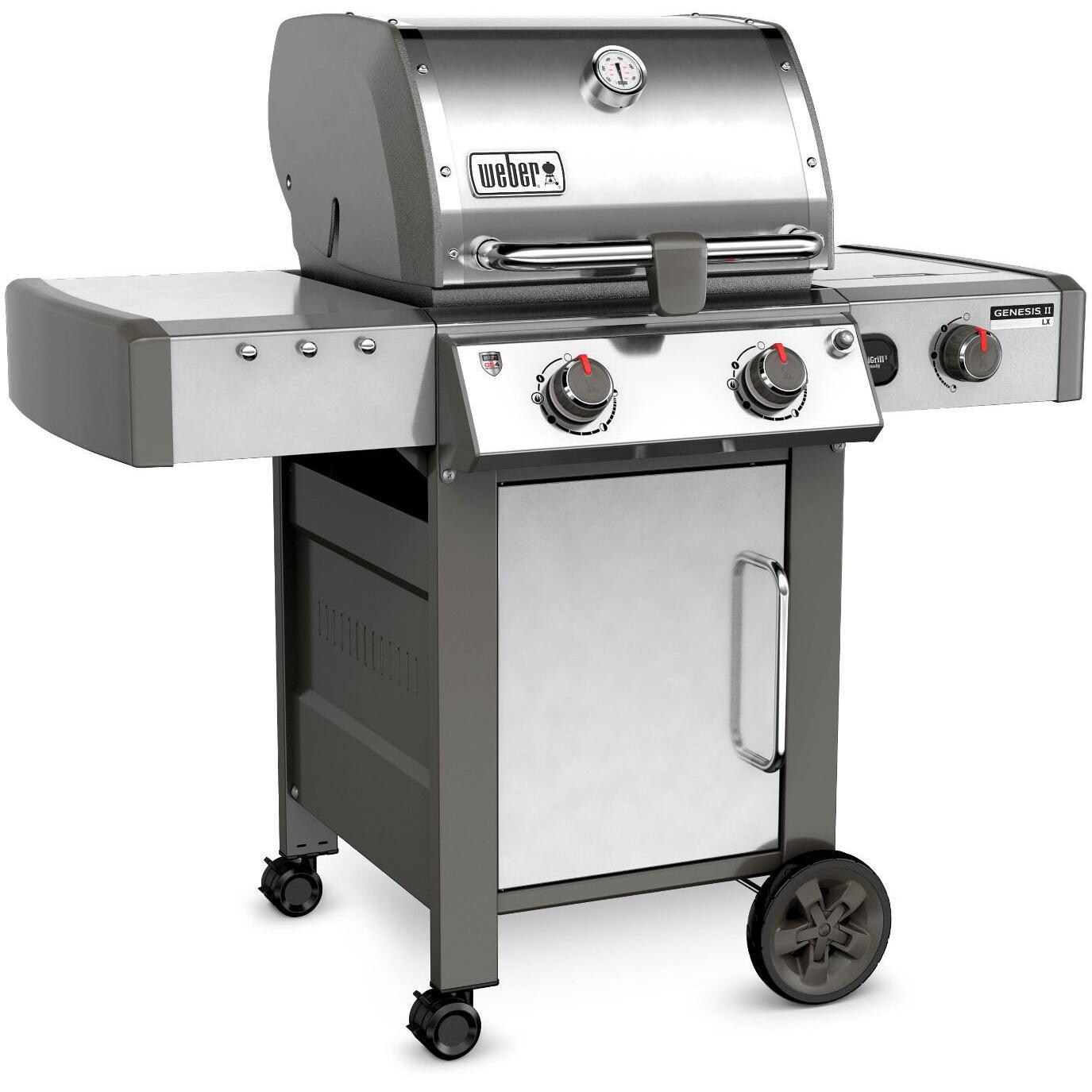 Weber Genesis II LX S-240 Freestanding Natural Gas Grill - Left Angled View thumbnail