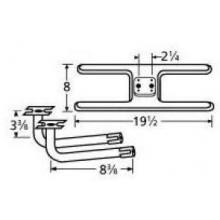 Stainless Steel H Twin, Centered, 2.25 Inch Offset Burner 11002-74602 image